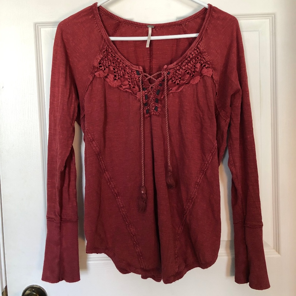 Free People Long Sleeved Top